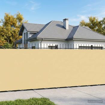 ARDEBO.de - Balkon Sichtschutz 150 x 700 cm Stoff mit PU-Beschichtung Sand