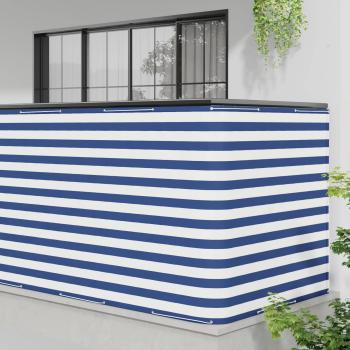 Balkon Sichtschutz 150 x 600 cm Stoff mit PU-Beschichtung