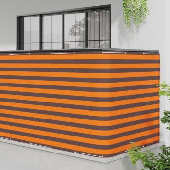 Balkon Sichtschutz 150 x 400 cm Stoff mit PU-Beschichtung