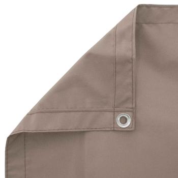 Balkon Sichtschutz 180 x 800 cm Stoff mit PU-Beschichtung Taupe