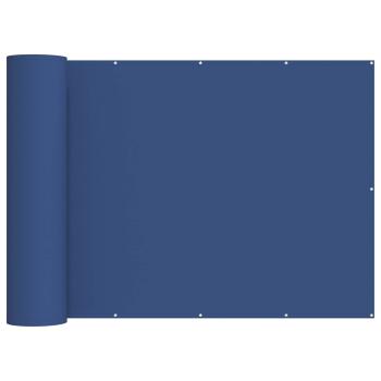 Balkon Sichtschutz 200 x 600 cm Stoff mit PU-Beschichtung Blau