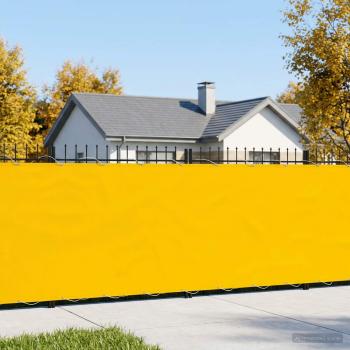 ARDEBO.de - Balkon Sichtschutz 200 x 200 cm Stoff mit PU-Beschichtung Gelb