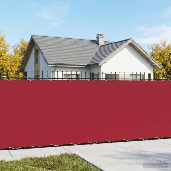 Balkon Sichtschutz 150 x 600 cm Stoff mit PU-Beschichtung Rot