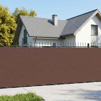 ARDEBO.de - Balkon Sichtschutz 180 x 800 cm Stoff mit PU-Beschichtung Braun