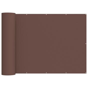Balkon Sichtschutz 180 x 800 cm Stoff mit PU-Beschichtung Braun