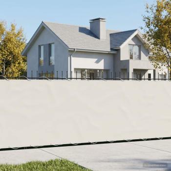 ARDEBO.de - Balkon-Sichtschutz 1,2 x 15 m Stoff mit PU-Beschichtung Weiß