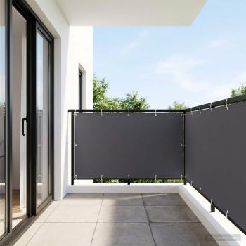 Balkon-Sichtschutz 1,2 x 25 m Stoff mit PU-Beschichtung