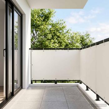 ARDEBO.de - Balkon-Sichtschutz 1,2 x 25 m Stoff mit PU-Beschichtung Weiß