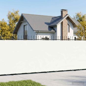 Balkon-Sichtschutz 1,2 x 25 m Stoff mit PU-Beschichtung Weiß