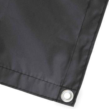 Balkon-Sichtschutz 1,2 x 25 m Stoff mit PU-Beschichtung Schwarz