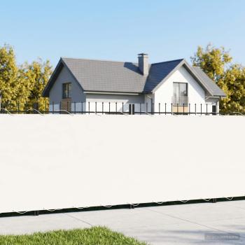 ARDEBO.de - Balkon-Sichtschutz 1,5 x 25 m Stoff mit PU-Beschichtung Weiß