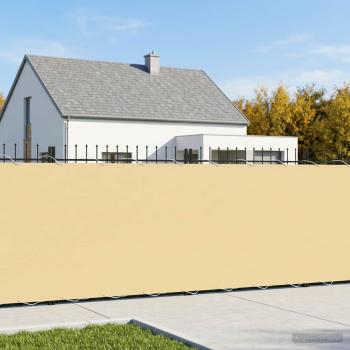 Balkon-Sichtschutz 1,5 x 25 m Stoff mit PU-Beschichtung Beige