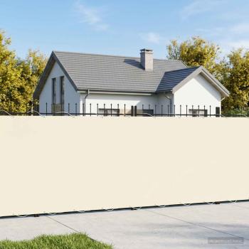 Balkon-Sichtschutz 1,5 x 25 m Stoff mit PU-Beschichtung Creme
