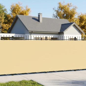 ARDEBO.de - Balkon-Sichtschutz 1,8 x 15 m Stoff mit PU-Beschichtung Beige