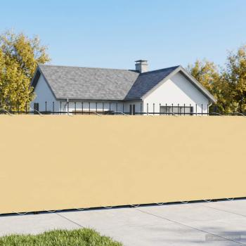 ARDEBO.de - Balkon-Sichtschutz 1,8 x 25 m Stoff mit PU-Beschichtung Beige