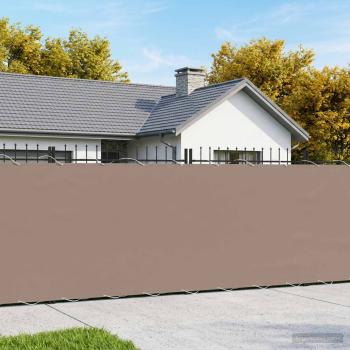 ARDEBO.de - Balkon-Sichtschutz 1,8 x 25 m Stoff mit PU-Beschichtung Taupe