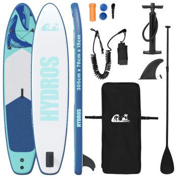 Aufblasbares Stand Up Paddle Board HYDROS 305 x 76 x 15 cm für