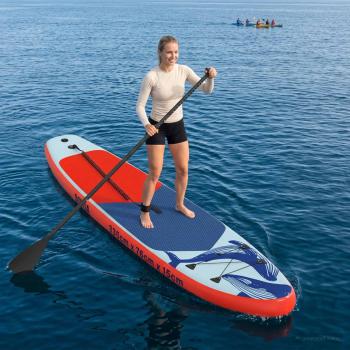 ARDEBO.de - Aufblasbares Stand Up Paddle Board SCYLLA 335 x 76 x 15 cm Blau