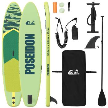 Aufblasbares Stand-Up-Paddle-Board POSEIDON 366 x 81 x 15 cm
