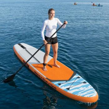 ARDEBO.de - Aufblasbares Stand-Up-Paddle-Board TRITON 366 x 81 x 15 cm Blau