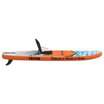 SUP Board mit Sitz 2-in-1 TRITON 305 x 76 x 15 cm Blau für