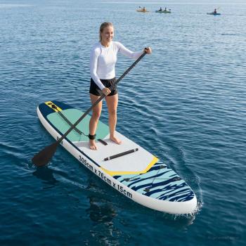 ARDEBO.de - SUP Board mit Sitz 2-in-1 APEX 305 x 76 x 15 cm Blau für