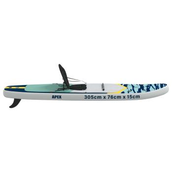 SUP Board mit Sitz 2-in-1 APEX 305 x 76 x 15 cm Blau für