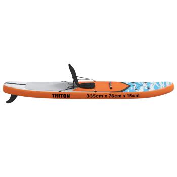 SUP Board mit Sitz 2-in-1 TRITON 335 x 76 x 15 cm Blau für