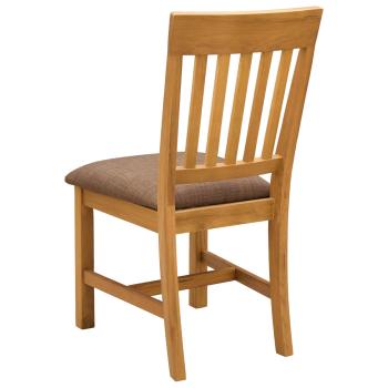 Esszimmerstuhl 2 Stk. Massivholz Eiche Grau 45 x 59 x 92 cm