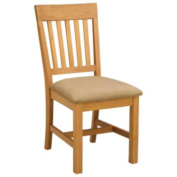 Esszimmerstuhl 2 Stk. Massivholz Eiche Beige 45 x 59 x 92 cm