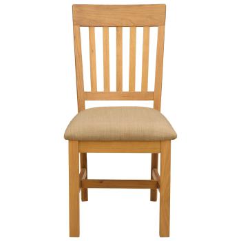 Esszimmerstuhl 2 Stk. Massivholz Eiche Beige 45 x 59 x 92 cm