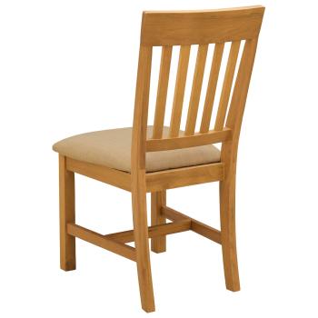 Esszimmerstuhl 2 Stk. Massivholz Eiche Beige 45 x 59 x 92 cm