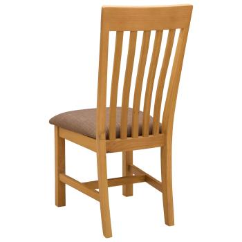 Esszimmerstuhl 2 Stk. Massivholz Eiche Grau 45 x 59,5 x 100 cm