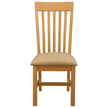 Esszimmerstuhl 2 stk. Massivholz Eiche Beige 45 x 59,5 x 100 cm