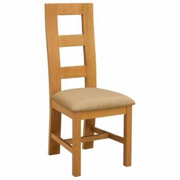 Esszimmerstuhl 2 stk. Massivholz Eiche Beige 45 x 51 x 105 cm
