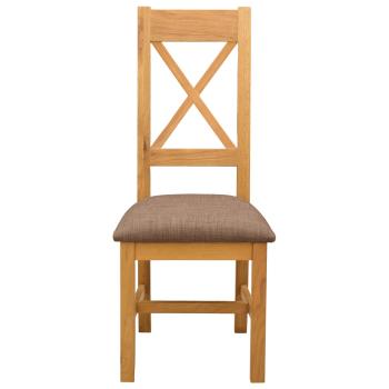 Esszimmerstuhl 2 stk. Massivholz Eiche Grau 45 x 54 x 105 cm