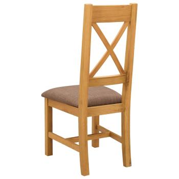 Esszimmerstuhl 2 stk. Massivholz Eiche Grau 45 x 54 x 105 cm