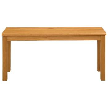 Esstischbank 95 x 32 x 45 cm Massivholz Eiche Natur