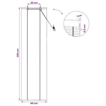 Rollo Braun 40 x 220 cm Bambus