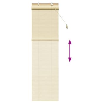 Rollo Natur 50 x 220 cm Bambus