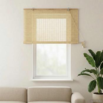 ARDEBO.de - Rollo Natur 130 x 160 cm Bambus