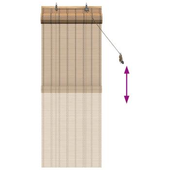 Rollo Natur 50 x 160 cm Bambus