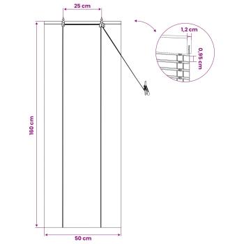 Rollo Natur 50 x 160 cm Bambus