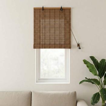 ARDEBO.de - Rollo Braun 40 x 160 cm Bambus