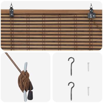 Rollo Braun 70 x 220 cm Bambus