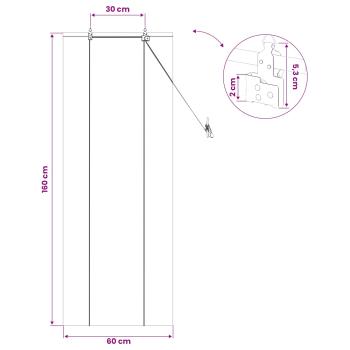 Rollo Braun 60 x 160 cm Bambus