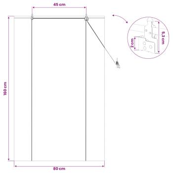 Rollo Braun 80 x 160 cm Bambus