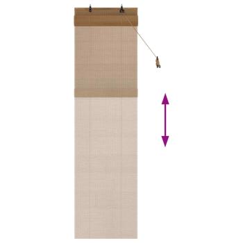 Rollo Braun 40 x 220 cm Bambus