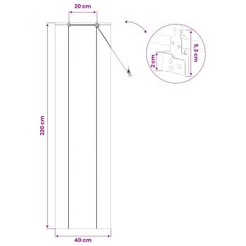 Rollo Braun 40 x 220 cm Bambus