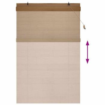 Rollo Braun 150 x 220 cm Bambus